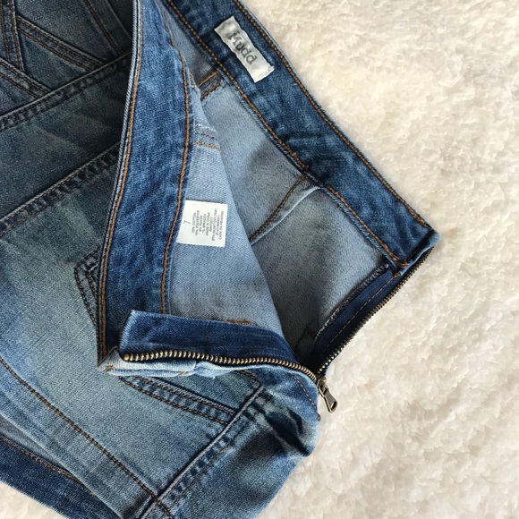 New Mudd High Waist Denim Shorts Side Zip Festival - Picture 5 of 6